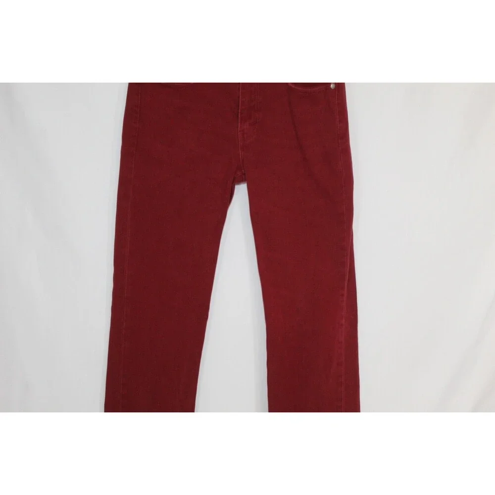 Levi's mens jeans size 33x34 514 straight leg cotton blend red mid rise 5 pocket